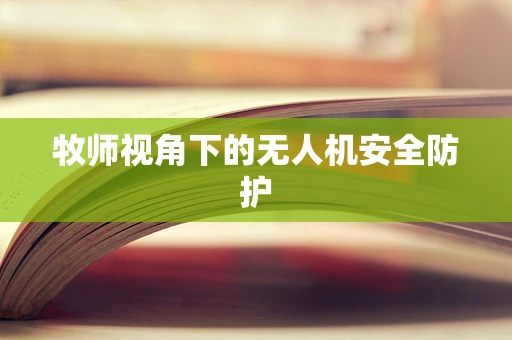 牧师视角下的无人机安全防护