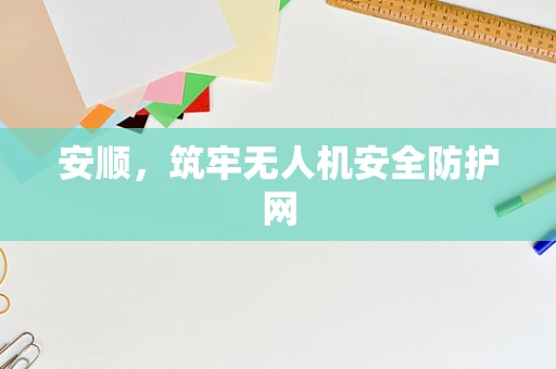 安顺，筑牢无人机安全防护网