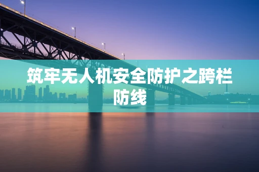 筑牢无人机安全防护之跨栏防线