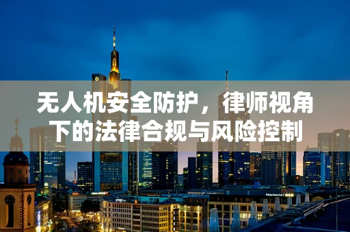 无人机安全防护，律师视角下的法律合规与风险控制