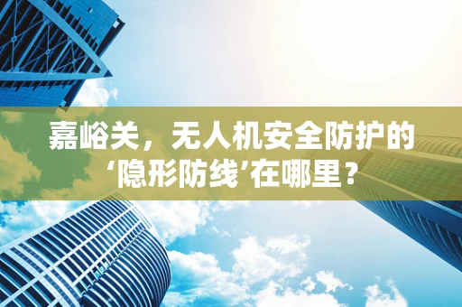 嘉峪关，无人机安全防护的‘隐形防线’在哪里？