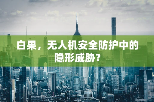 白果，无人机安全防护中的隐形威胁？