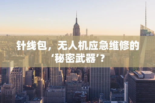 针线包，无人机应急维修的‘秘密武器’？