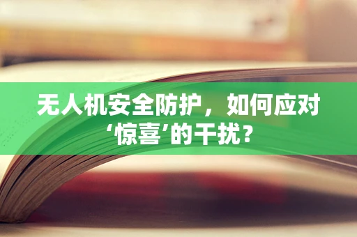 无人机安全防护，如何应对‘惊喜’的干扰？