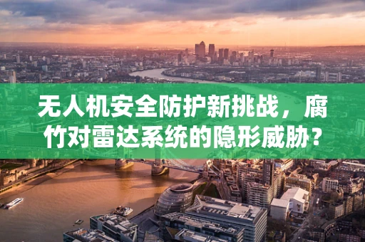 无人机安全防护新挑战，腐竹对雷达系统的隐形威胁？