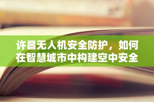 许昌无人机安全防护，如何在智慧城市中构建空中安全网？