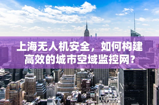 上海无人机安全，如何构建高效的城市空域监控网？