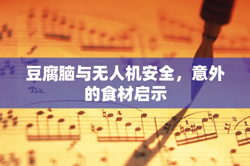 豆腐脑与无人机安全，意外的食材启示