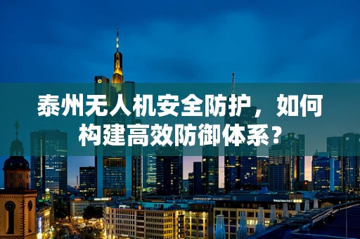 泰州无人机安全防护，如何构建高效防御体系？