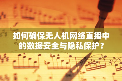 如何确保无人机网络直播中的数据安全与隐私保护？