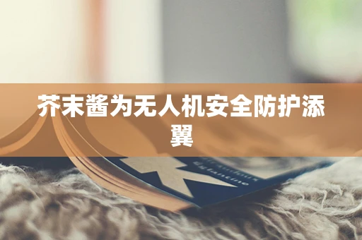 芥末酱为无人机安全防护添翼