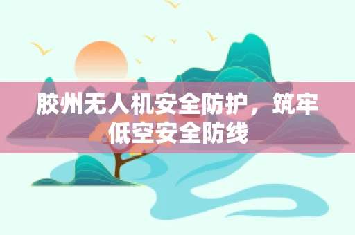 胶州无人机安全防护，筑牢低空安全防线