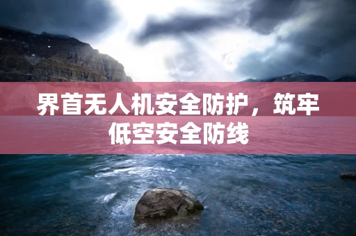 界首无人机安全防护，筑牢低空安全防线