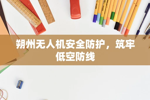 朔州无人机安全防护，筑牢低空防线