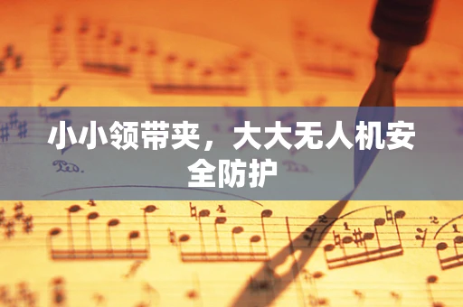 小小领带夹，大大无人机安全防护