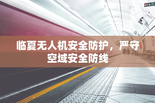 临夏无人机安全防护，严守空域安全防线