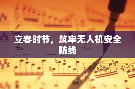 立春时节，筑牢无人机安全防线