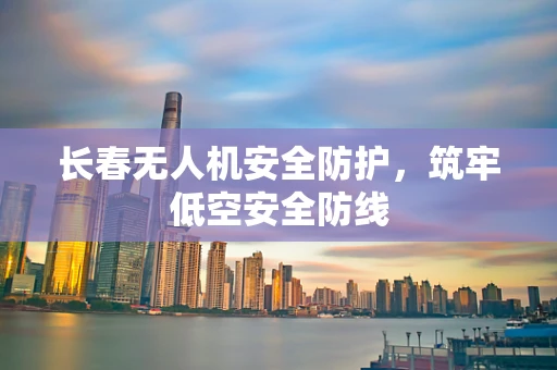 长春无人机安全防护，筑牢低空安全防线