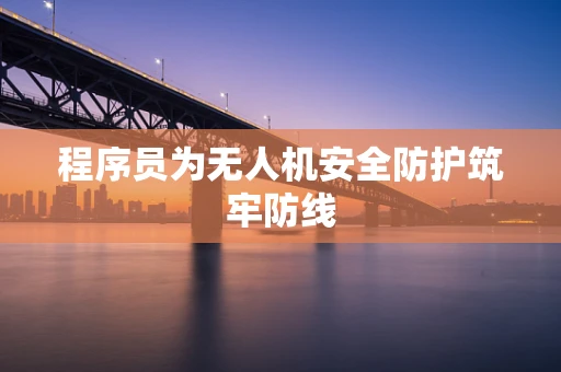 程序员为无人机安全防护筑牢防线