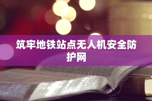 筑牢地铁站点无人机安全防护网