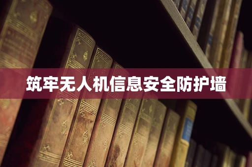 筑牢无人机信息安全防护墙