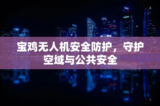 宝鸡无人机安全防护，守护空域与公共安全