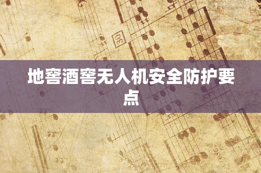 地窖酒窖无人机安全防护要点
