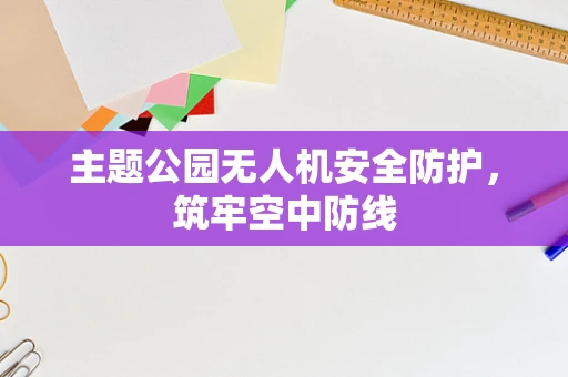 主题公园无人机安全防护，筑牢空中防线