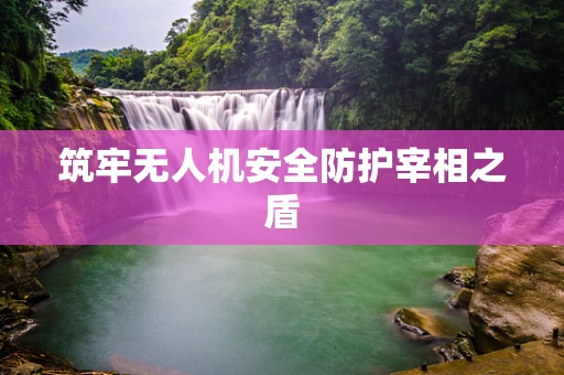 筑牢无人机安全防护宰相之盾
