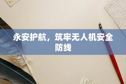 永安护航，筑牢无人机安全防线