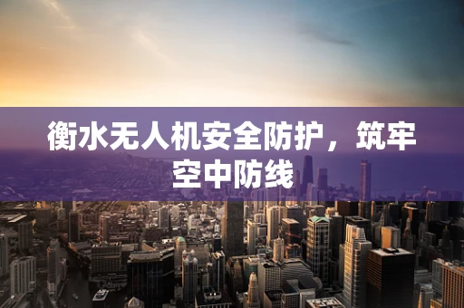 衡水无人机安全防护，筑牢空中防线