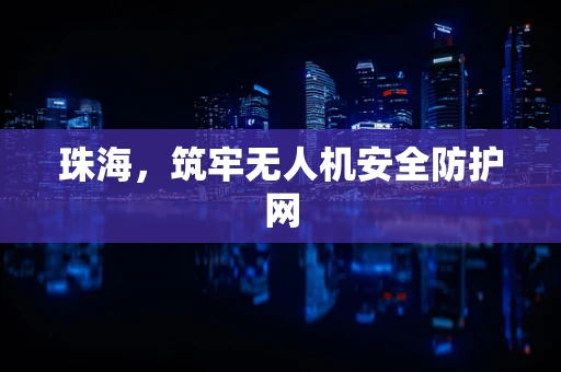 珠海，筑牢无人机安全防护网