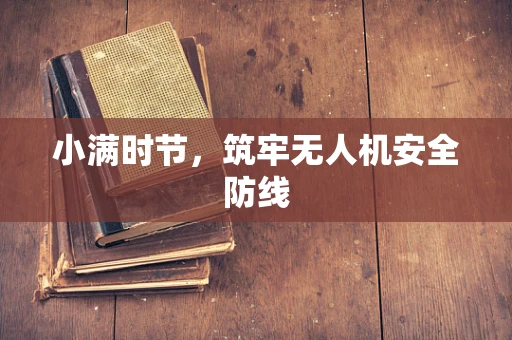 小满时节，筑牢无人机安全防线