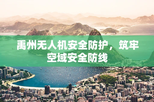 禹州无人机安全防护，筑牢空域安全防线