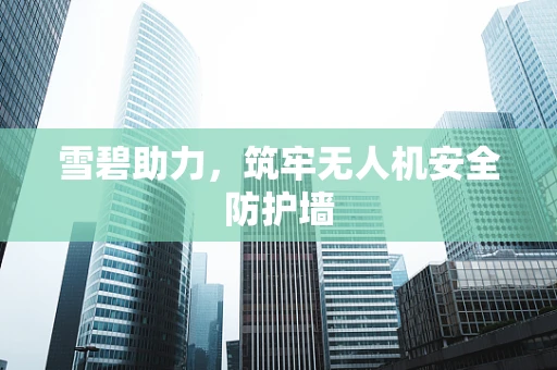 雪碧助力，筑牢无人机安全防护墙