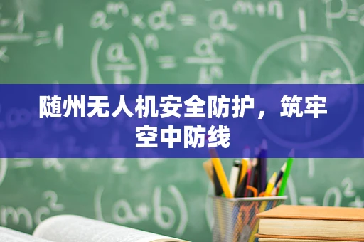 随州无人机安全防护，筑牢空中防线