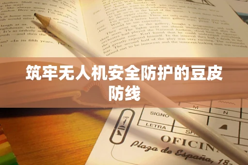 筑牢无人机安全防护的豆皮防线