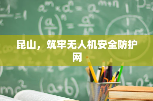 昆山，筑牢无人机安全防护网