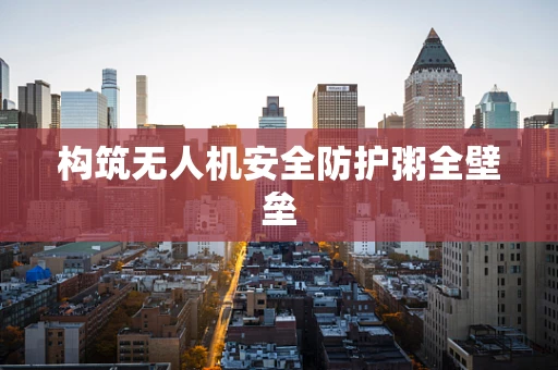 构筑无人机安全防护粥全壁垒