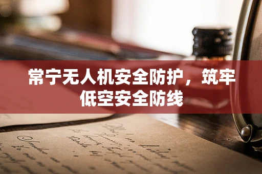 常宁无人机安全防护，筑牢低空安全防线