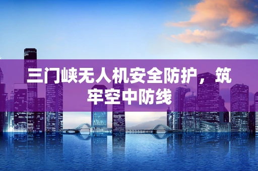 三门峡无人机安全防护，筑牢空中防线